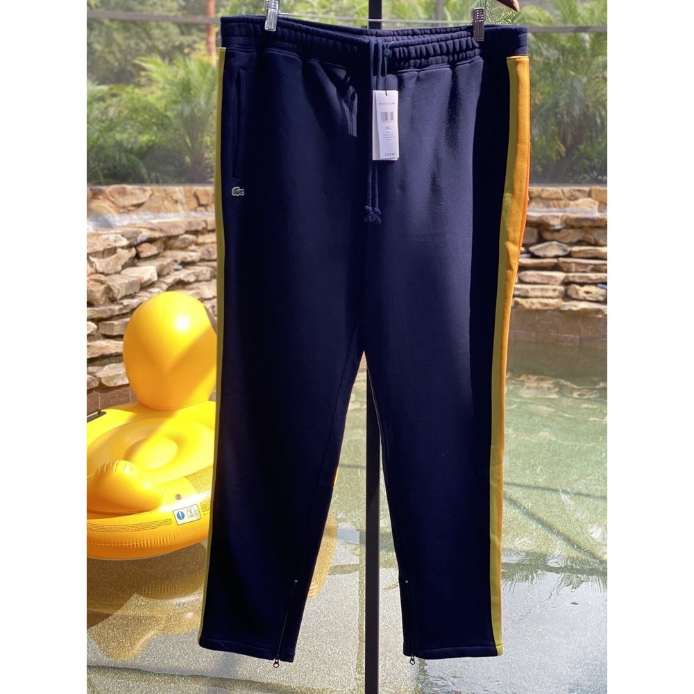 Lacoste Live Neon Stripe Sweatpants XXL Men's Activewear Cotton Pants
